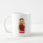 Matrjoška Puppe | 2 x-Bild Kaffeetasse (Links)
