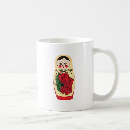 Matrjoška Puppe | 2 x-Bild Kaffeetasse (Rechts)