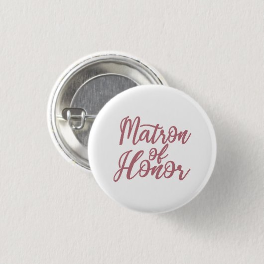 Matron of Honey Junggeselinnen-Abschied Bridal Wed Button (Vorne & Hinten)