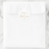 Matron of Honor - Gold Imitate Folienaufkleber Runder Aufkleber (Tasche)