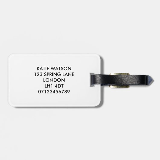 Matron of Honor - Gold Imitats Folie Gepäckanhänger (Rückseite horizontal)