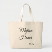 "Matron of Honor" Jumbo Personalisierte Tasche (Vorne)