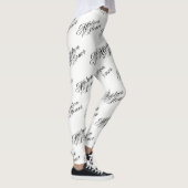 Matron of Honor Leggings - Black on White (Rechts)