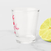 Matron of Honor Pink Bow Coquette Wedding Schnapsglas (Rechts)