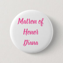 Matron of Honor Pink Individuelle Name Geschenke H