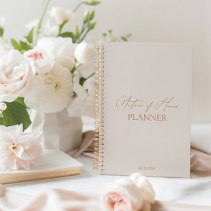 "Matron of Honor Planner" Moderne, elegante Hochze Planer