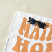 Matron of Honor Retro Pastel Gradient Strandtuch (Beispiel)