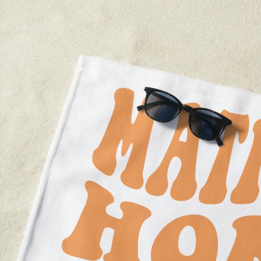 Matron of Honor Retro Pastel Gradient Strandtuch (Beispiel)