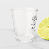 Matron of Honor Script individuell angepasst Schnapsglas (Links)