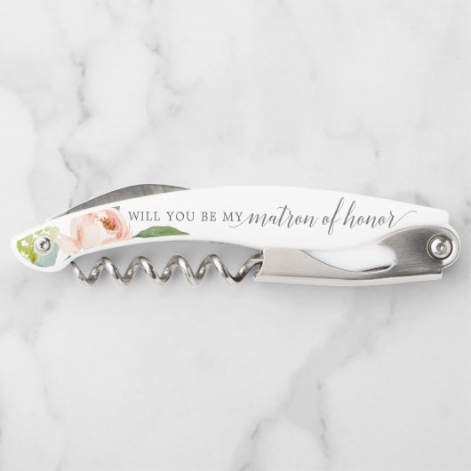 Matron of Honor Vorschlag Cork Screw - Airy Blush Kellnermesser (Rückseite)