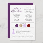 Matron of Honor Vorschlag & Information (Vorne/Hinten)