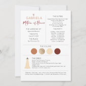 Matron of Honor Vorschlag & Information (Vorderseite)