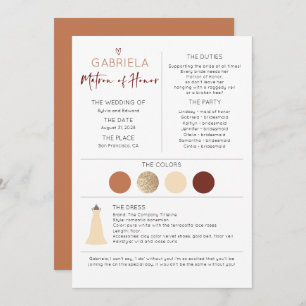 Matron of Honor Vorschlag & Information