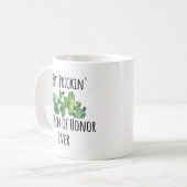 Matron of Honor Wedding Bride Kaffeetasse (Vorderseite Links)