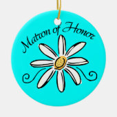 Matron of Honor Wedding Keramik Ornament (Vorne)