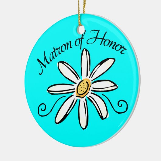 Matron of Honor Wedding Keramik Ornament (Links)