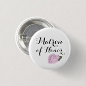 Matron of Honor Wedding Pinback Buttons Abzeichen (Vorne & Hinten)