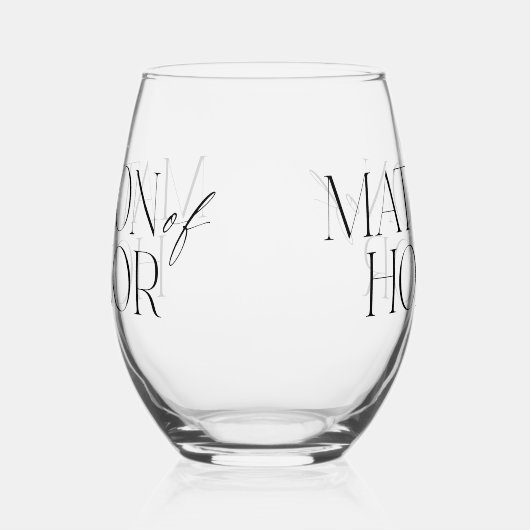 Matron von Ehrenglas Weinglas Ohne Stiel (Links)