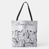 Matron von Ehrenkohle Floral w Bride Groom Datum Tasche (Vorderseite)