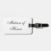 "Matrone der Ehre" Gepäckanhänger (Vorderseite horizontal)