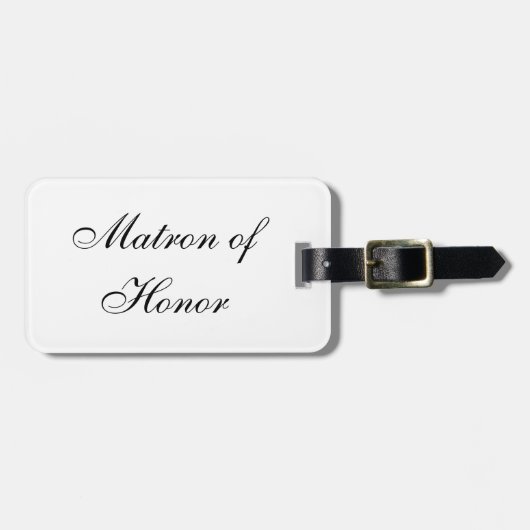 "Matrone der Ehre" Gepäckanhänger (Vorderseite horizontal)