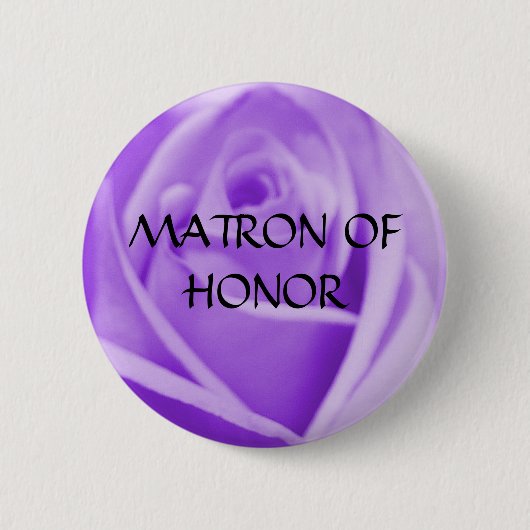 MATRONE DER EHRE - Lavendel-Rosenknopf Button (Vorderseite)