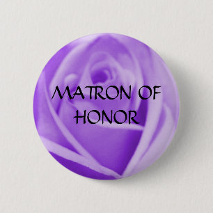 MATRONE DER EHRE - Lavendel-Rosenknopf Button