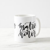 Matrone der Ehrenkalligraphie-Tasse Kaffeetasse (VorderseiteRechts)