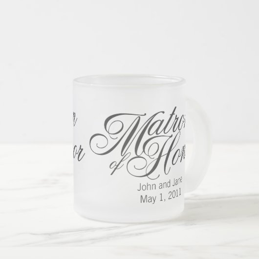 Matrone der EhrenTasse Mattglastasse (VorderseiteRechts)