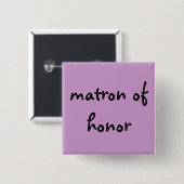 Matrone des Ehrenknopfes Button (Vorne & Hinten)