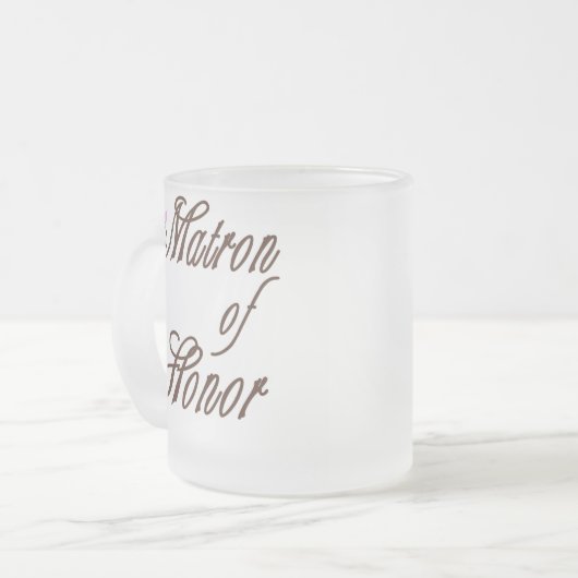 Matrone des Ehrennoblen Brauns Mattglastasse (Vorderseite Links)