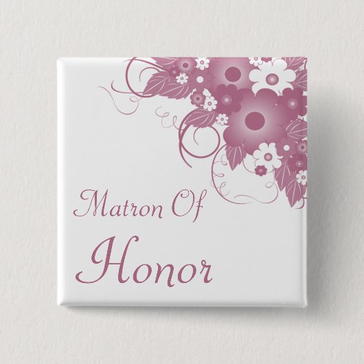 Matrone Ehrendes malvenfarbenen Button (Vorderseite)