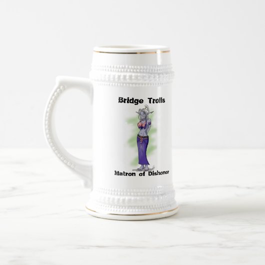 Matrone von Schmach Stein Bierglas (Links)