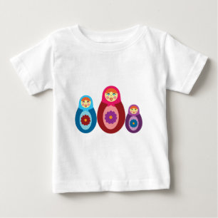 Matroschka-Puppen Baby T-shirt