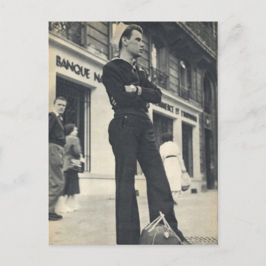 Matrose in Paris Postkarte (Vorderseite)