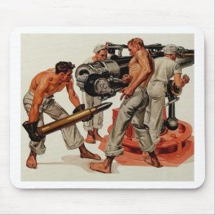 Matrosen laden die große Kanone Mousepad