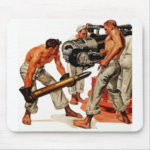 Matrosen laden die große Kanone Mousepad