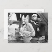 Matrosen waschen 1913 postkarte (Vorne/Hinten)