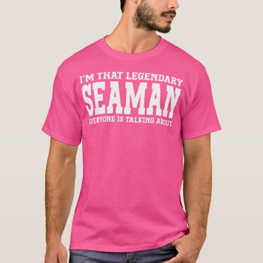 Matrosenberufstitel Mitarbeiter Lustiger Arbeiter T-Shirt (Vorderseite)