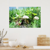 Matroshka in einem Pilz Poster (Küche)