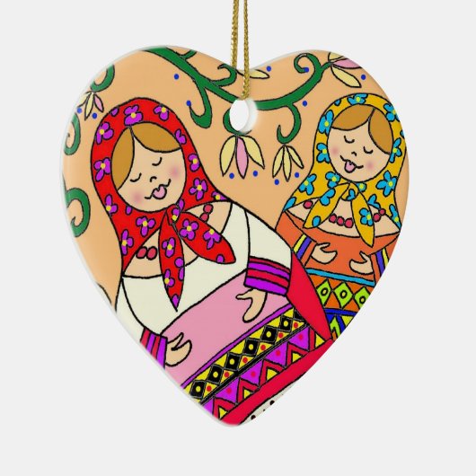 Matroshka Keramikornament (Rechts)