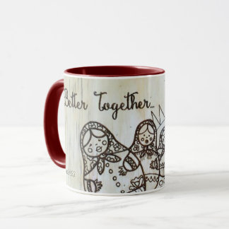 Matroshka Ukrainische Nesting Dolls Tasse