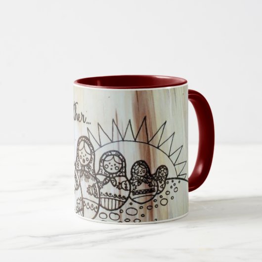 Matroshka Ukrainische Nesting Dolls Tasse (VorderseiteRechts)