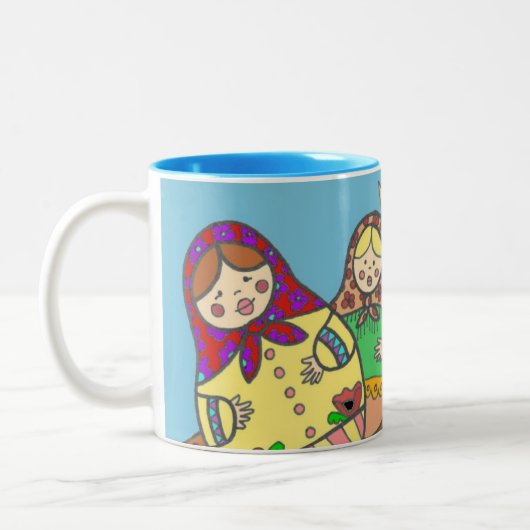 Matroshka Zweifarbige Tasse (Links)