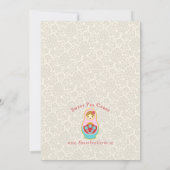 Matroyshka laden russische einladung (Rückseite)