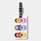 Matryoschka Puppen-Gepäckanhänger Gepäckanhänger (Vorderseite vertikal)