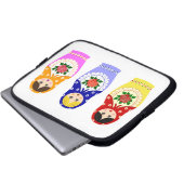 Matryoschka Puppen-Laptophülse Laptopschutzhülle (Vorne Knopf)