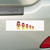 Matryoschka Puppen rot Autoaufkleber (Auf Auto)