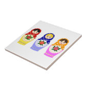 Matryoschka Puppenfliese Fliese (Seite)
