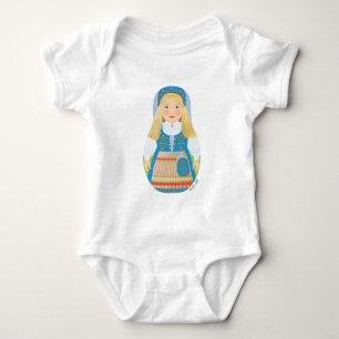 Matryoshka Baby Bodysuit Baby Strampler